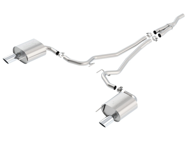 Borla 140585 Atak Cat Back 15-17 Ford Mustang 2.3L EcoBoost MT/AT 2.25in pipe 4in tip