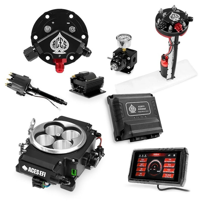 Aces Fuel Injection AFIAY1221 Killshot II 4-bbl EFI System Master Kit