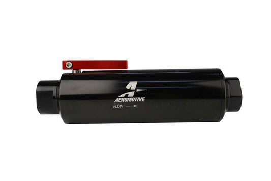 Aeromotive Fuel System Fuel Filter w/Shut-Off -12an