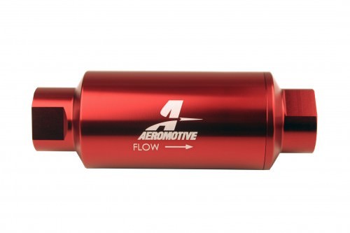 Aeromotive Fuel System #10-ORB Fuel Filter Inline 10 Mircon Red