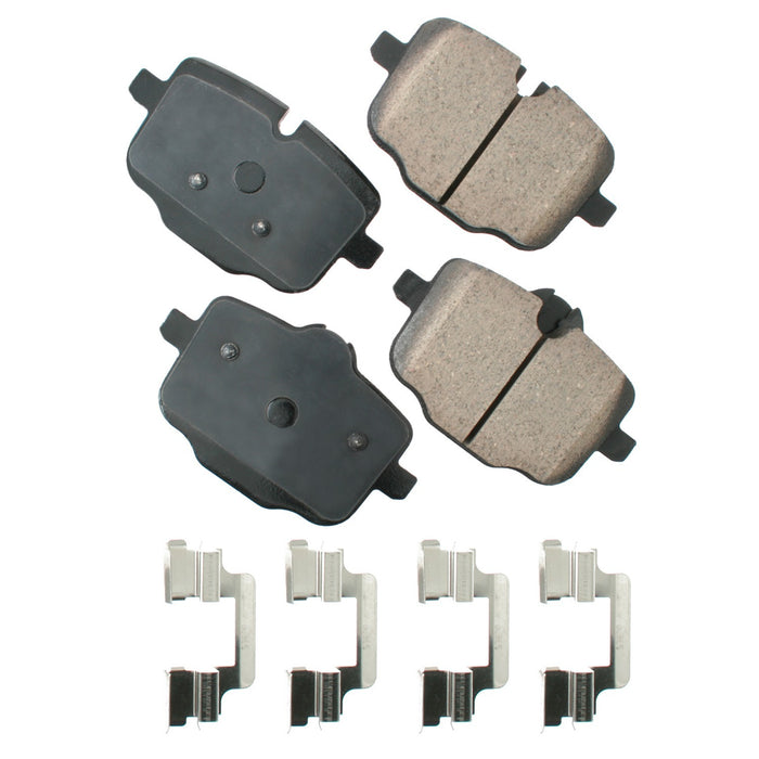 Akebono Brake Corporation AKEEUR1469 Brake Pads Rear BMW 550i 11-16 550i xDrive 11-16