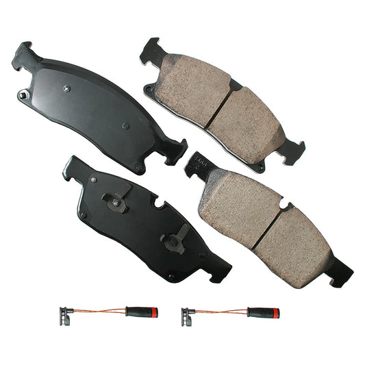 Akebono Brake Corporation AKEEUR1629 Euro Ultra-Premium Brake Pads - Front