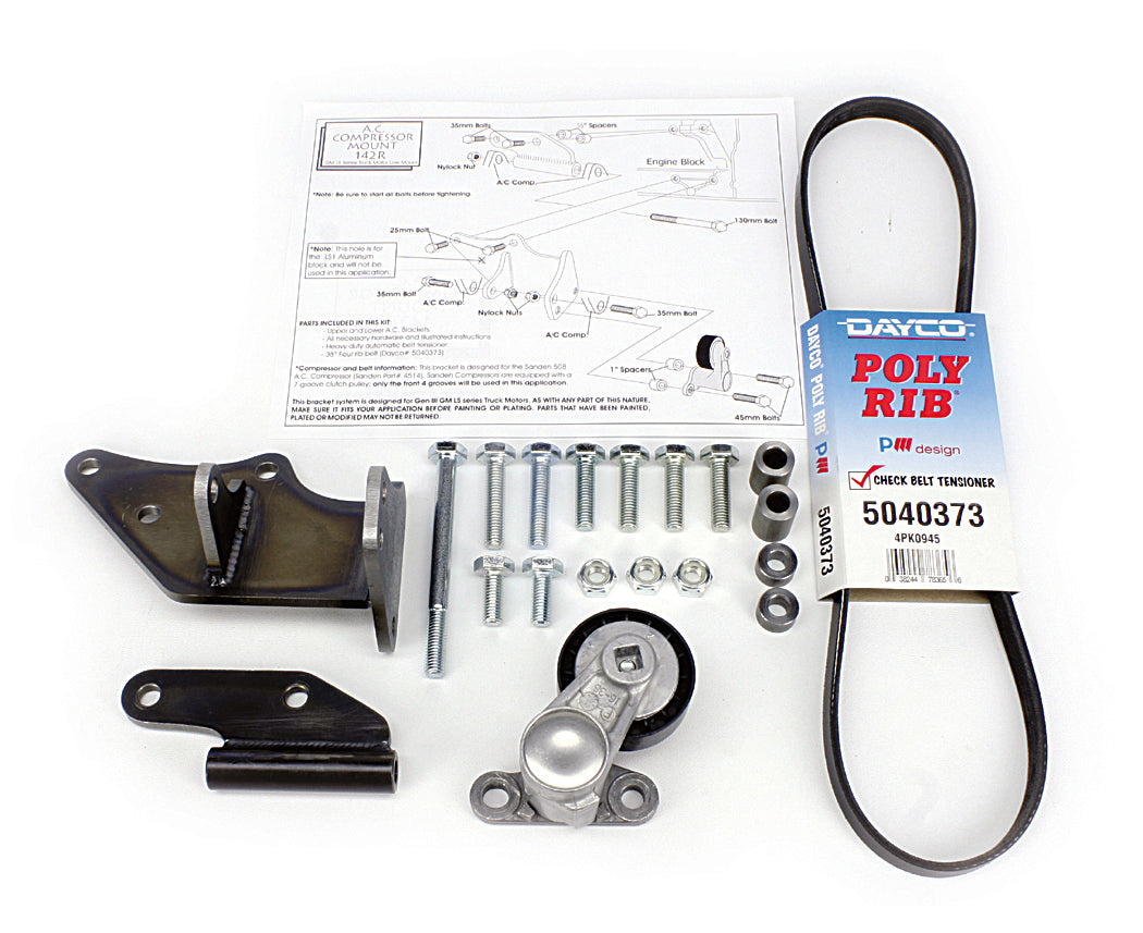 Alan Grove Components ALG142R LS Engine Low A/C Compressor Bracket