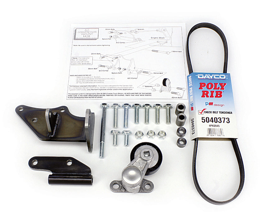 Alan Grove Components ALG142R LS Engine Low A/C Compressor Bracket
