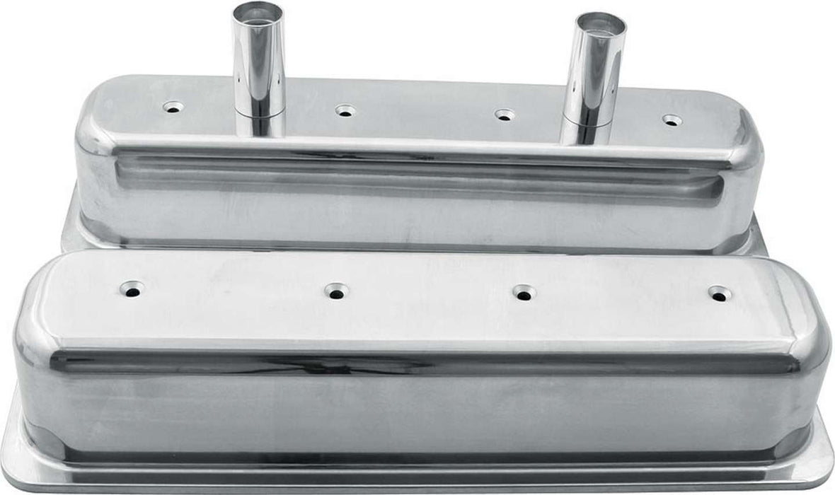 Allstar Performance ALL26137 Valve Covers SBC Alum Centerbolt w/Tubes