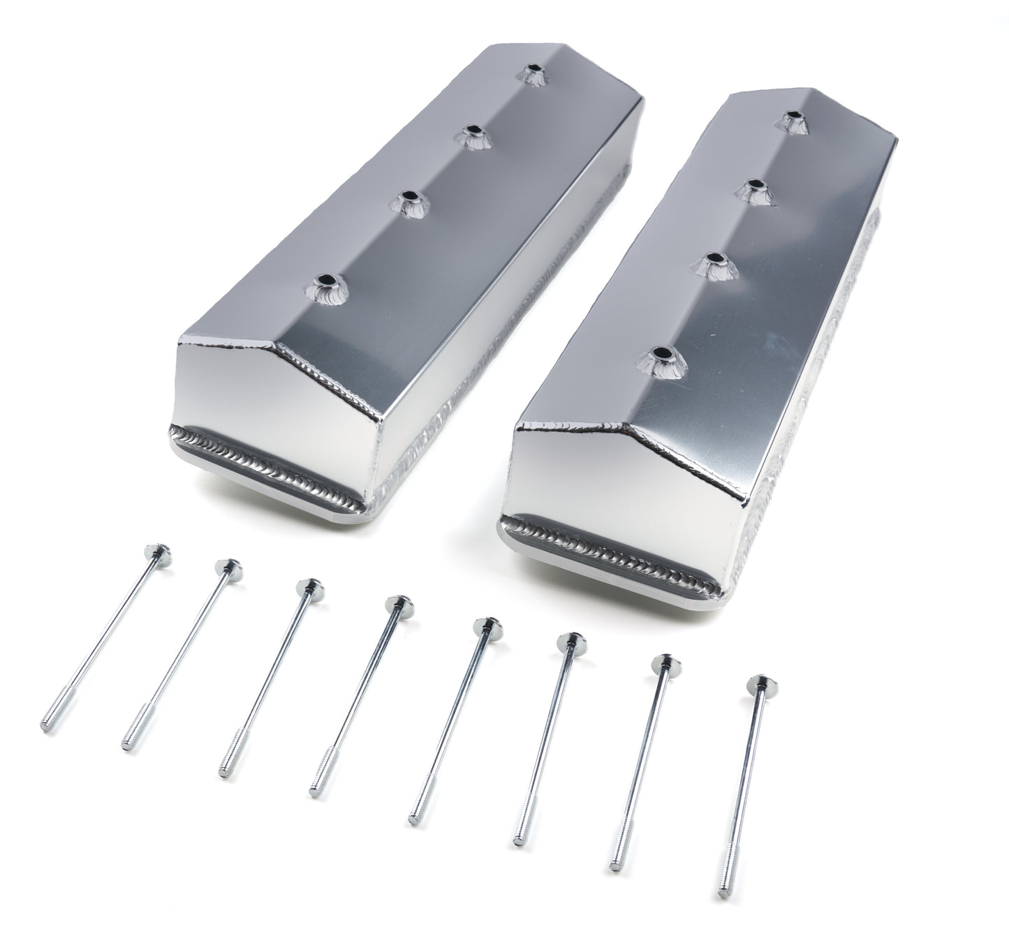 Allstar Performance ALL26172 Valve Covers SBC Fab Alum Centerbolt