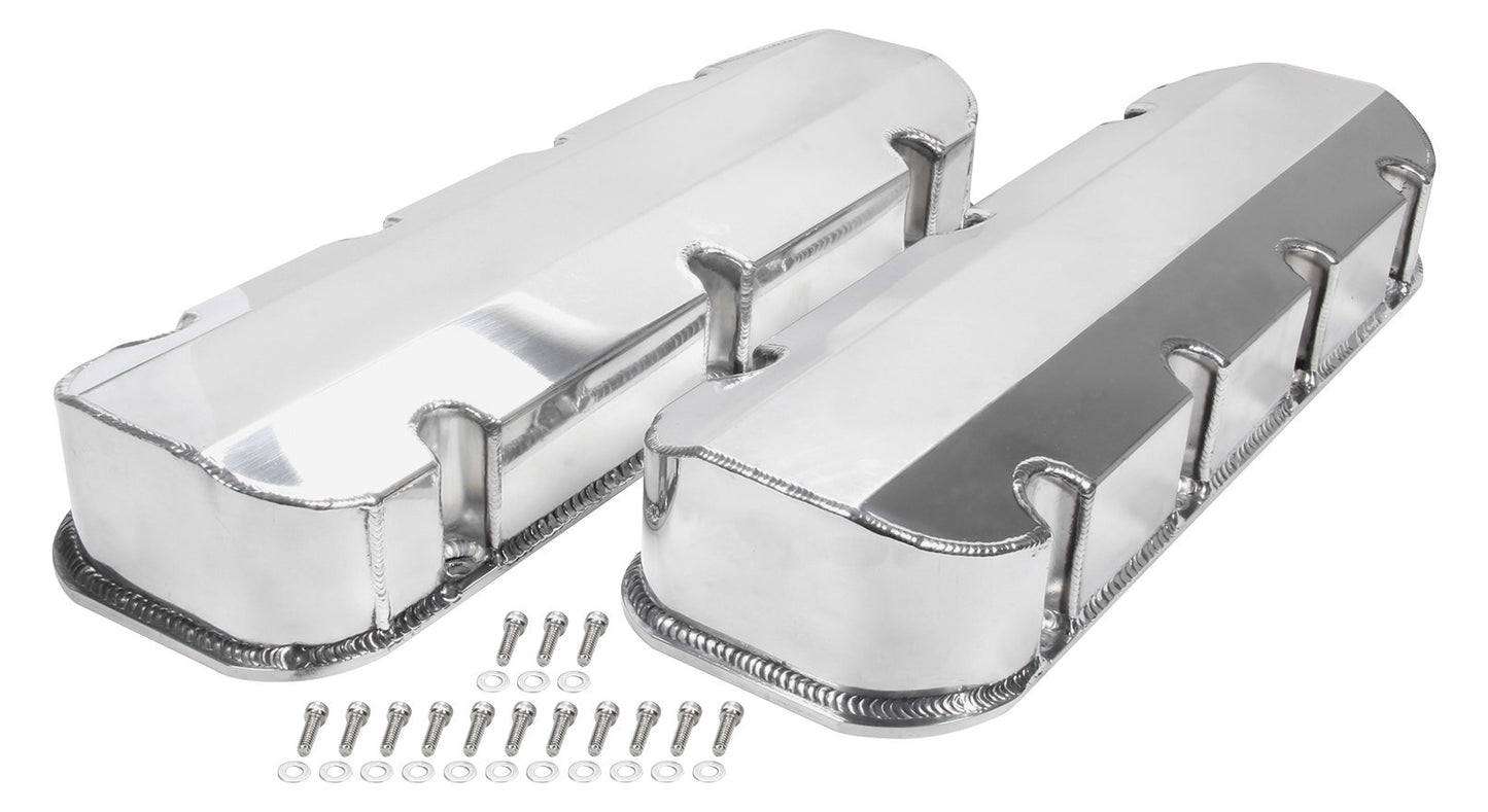 Allstar Performance ALL26176 Valve Covers BBC Fab Aluminum w/o Holes