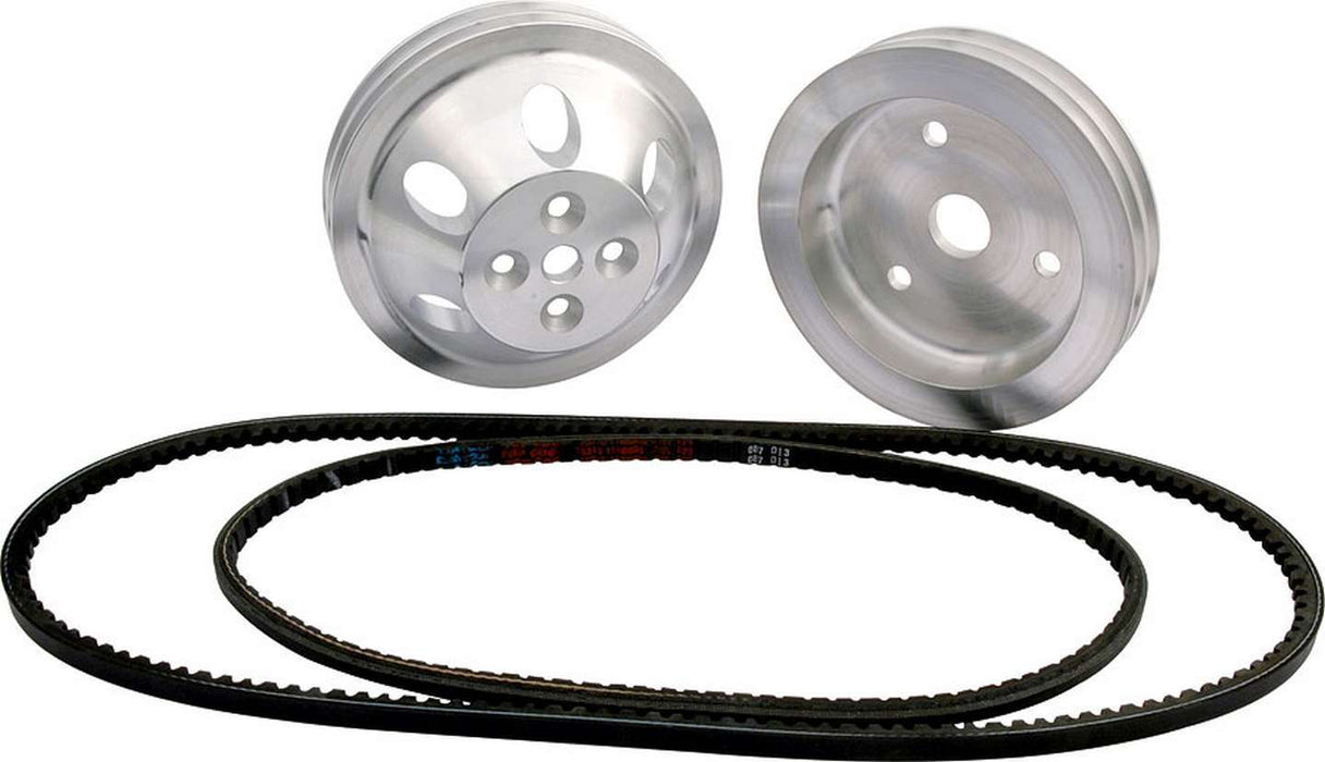 Allstar Performance ALL31080 1:1 Pulley Kit Block Mount PS