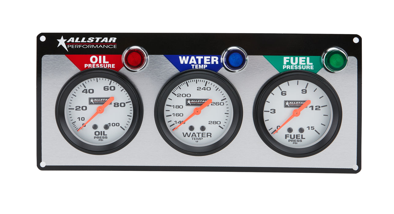 Allstar Performance ALL80092 3 Gauge Panel ALL OP/WT/FP