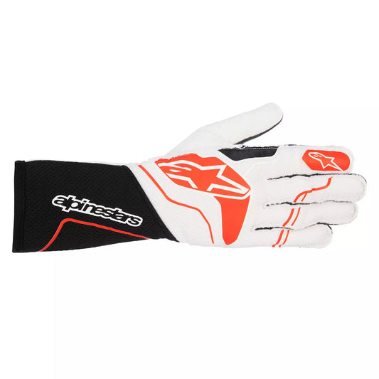 alpine star Gloves Tech 1-ZX White / Red Medium