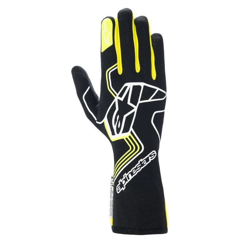 Alpinestars Usa ALP3552024-155-L Glove Tech-1 Race V4 Blk / Fluo Yellow Large