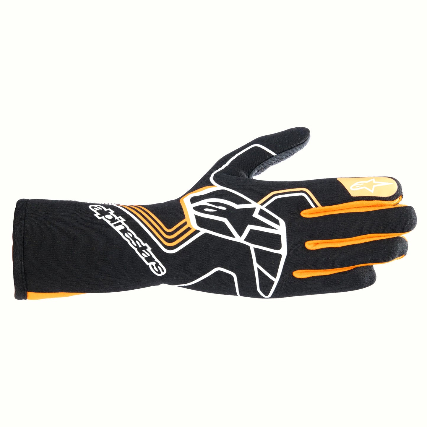 alpine star Glove Tech-1 Race V4 Black / Flou Org Medium