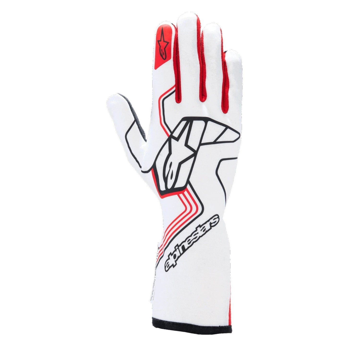 Alpinestars Usa ALP3552024-23-XL Glove Tech-1 Race V4 White / Red X-Large