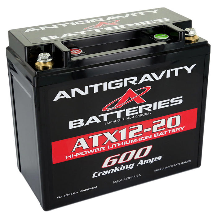 Antigravity Batteries ANTAG-ATX12-20-R Lithium Battery 600CCA 12Volt 3Lbs 20 Cell