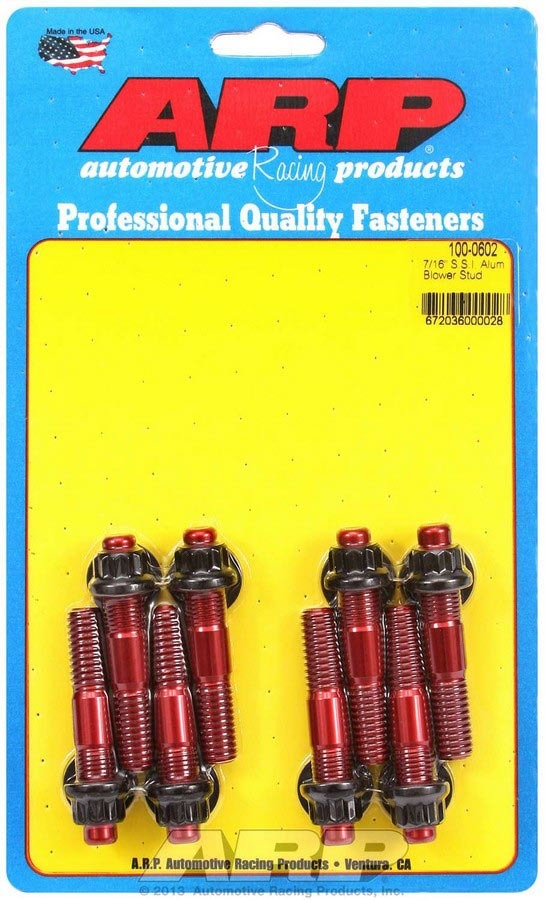 Arp ARP100-0602 Aluminum Blower Stud Kit 7/16 x 2.500 OAL
