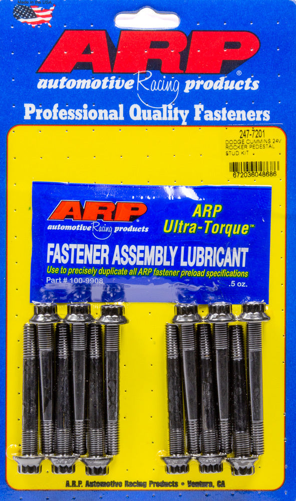 Arp ARP247-7201 Rocker Pedestal Stud Kit Dodge Cummins 24V