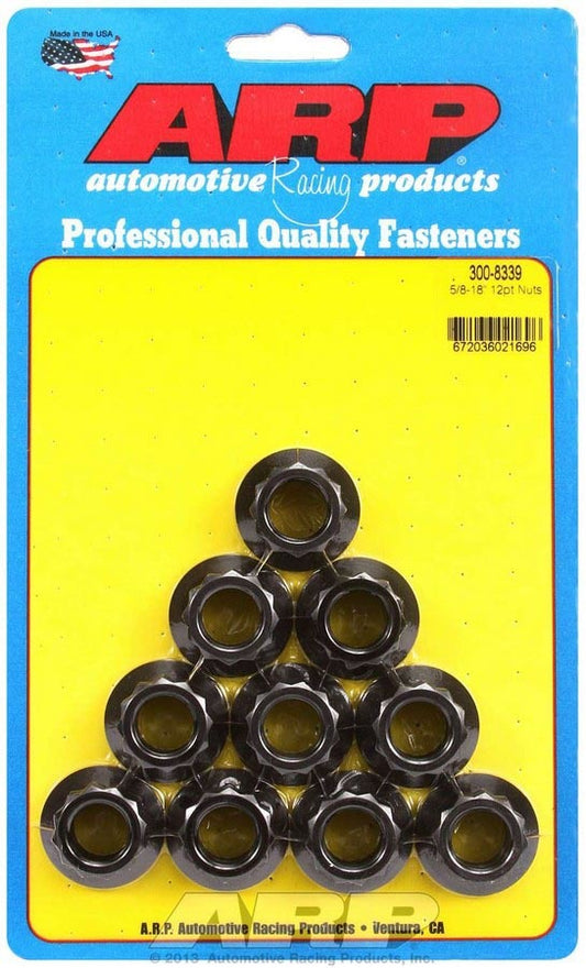 Arp ARP300-8339 5/8-18 12pt. Nuts (10)