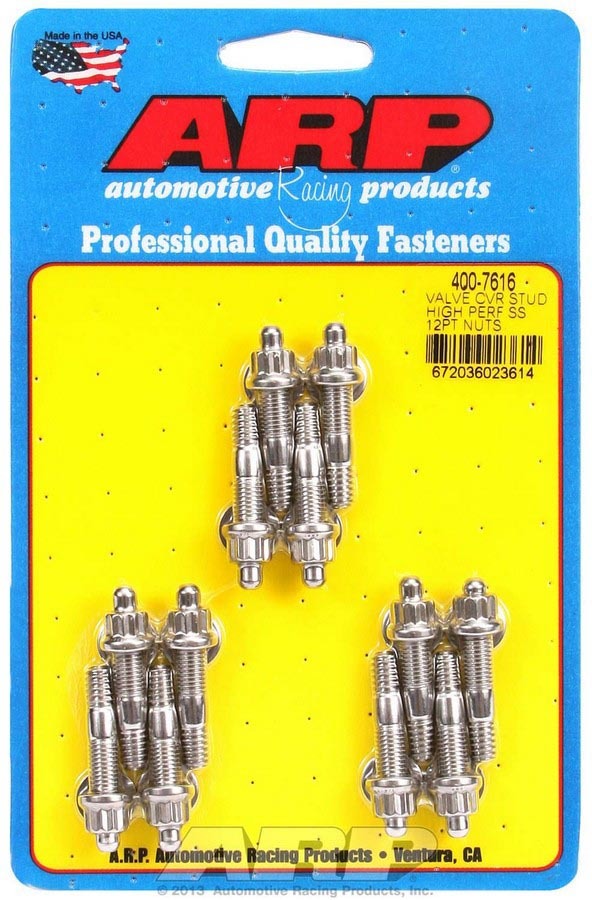 Arp ARP400-7616 S/S Valve Cover Stud Kit 12pt. (12)