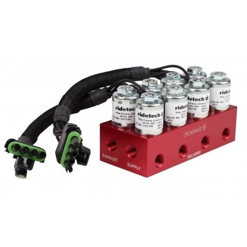 Ridetech ART31934001 Air Valve Block RidePro 4-Way with 1/4in NPT