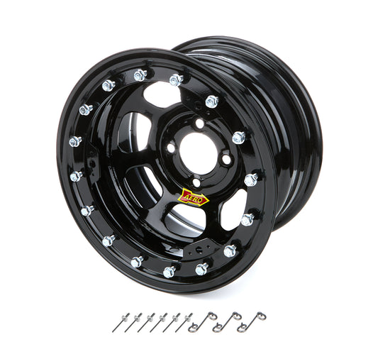 Aero Race Wheels ARW33-184030B 13x8 3in. 4.00 Black Beadlock