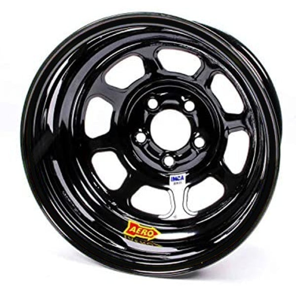Aero Race Wheels ARW52-185010T3 15x8 1in 5.00 Black w/ 3 Tabs for Mudcover