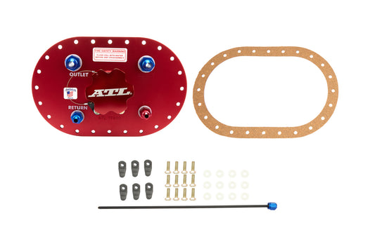Atl Fuel Cells ATLPT-BG-032 Fill Plate Alum. w/Flap Valve -8an Fitting