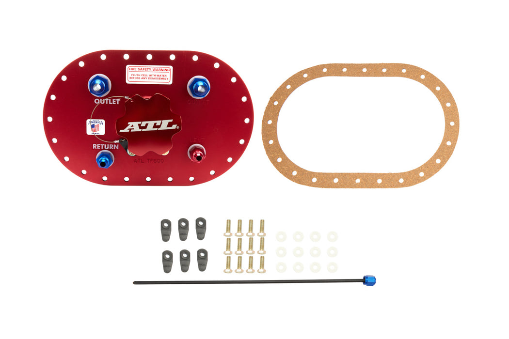 Atl Fuel Cells ATLPT-BG-032 Fill Plate Alum. w/Flap Valve -8an Fitting