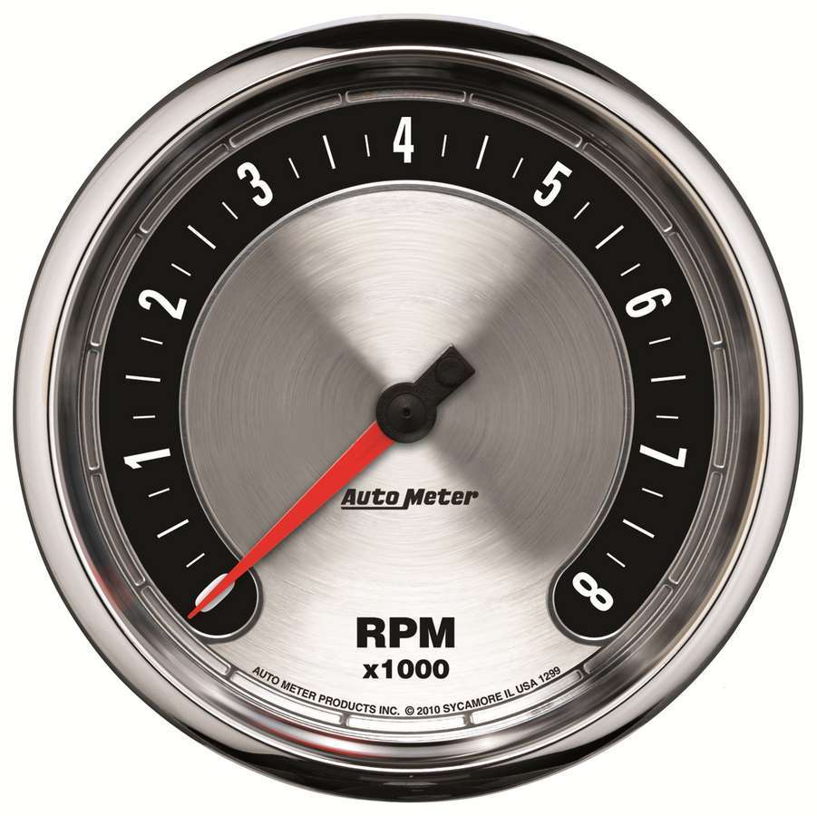AutoMeter 1299 Autometer American Muscle 5in. 0-8K RPM In-Dash Tachometer Gauge