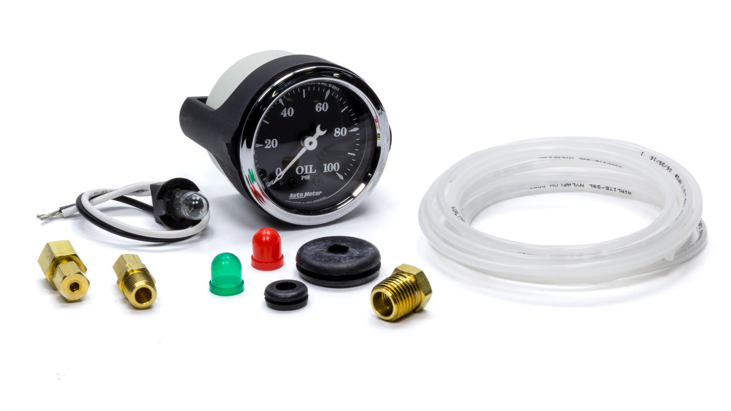 Autometer ATM1721 2-1/16 O/T/B Oil Press Gauge 100psi