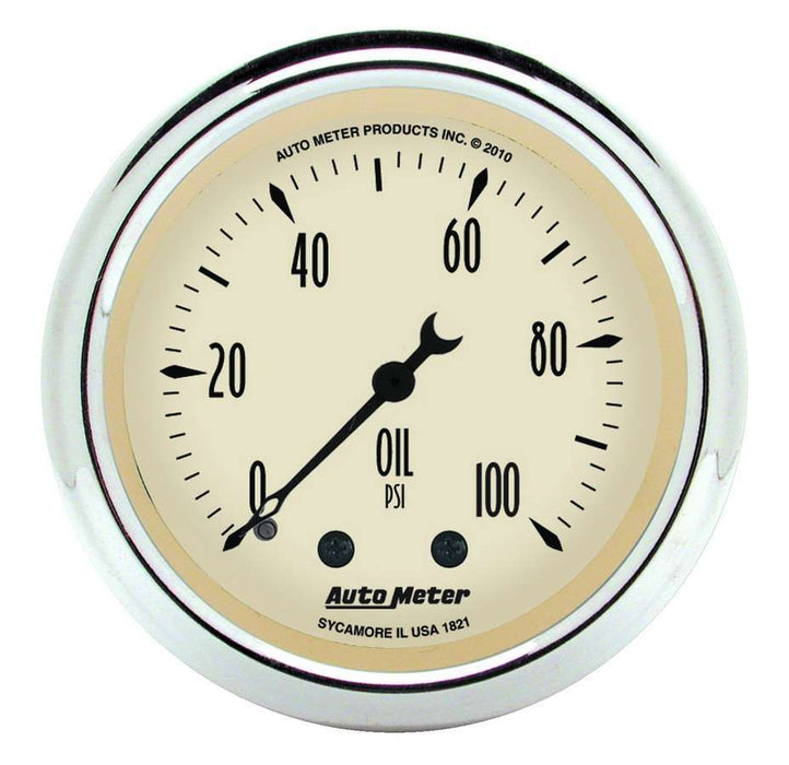 Autometer ATM1821 2-1/16 A/B Oil Pressure Gauge 0-100 PSI