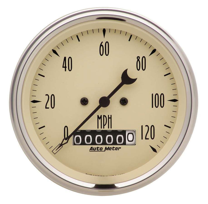 Autometer ATM1879 Gauge Speedo. 3 3/8in 12 0mph Elec. Prog. w/ Whee