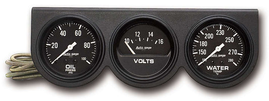 Autometer ATM2398 2-5/8 Blk Mech Gauge Pnl