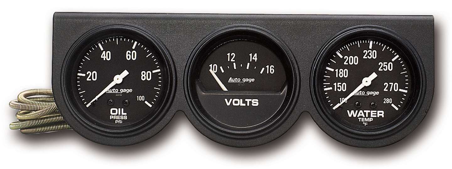 Autometer ATM2398 2-5/8 Blk Mech Gauge Pnl