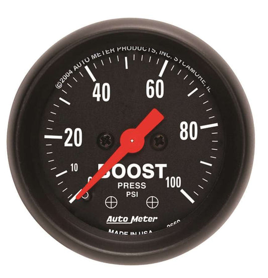 Autometer ATM2618 2-1/16in Z/S Boost Gauge - 0-100psi