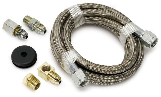 Autometer ATM3228 6 Ft Braided Stl Line Ki