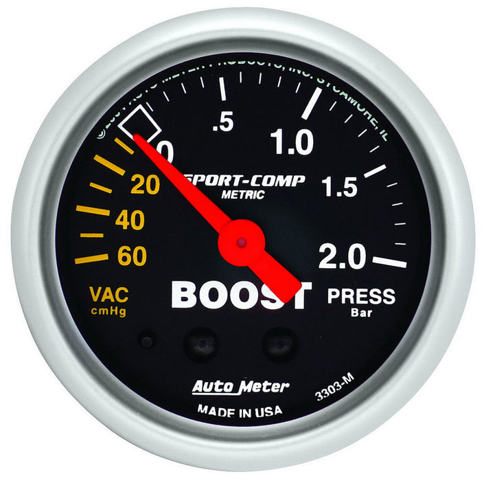 Autometer ATM3303-M 2-1/16in S/C Boost/Vacuum Gauge