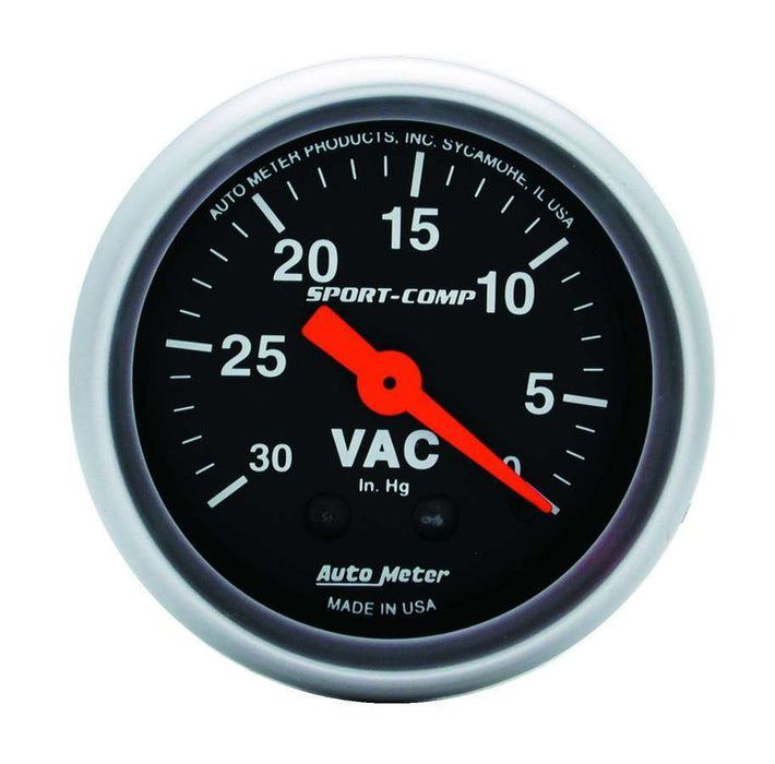 Autometer ATM3384 Mini-Sport Comp Vacuum 3