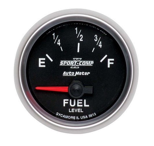 Autometer ATM3613 2-1/16in S/C II Fuel Level Gauge 0-90ohms