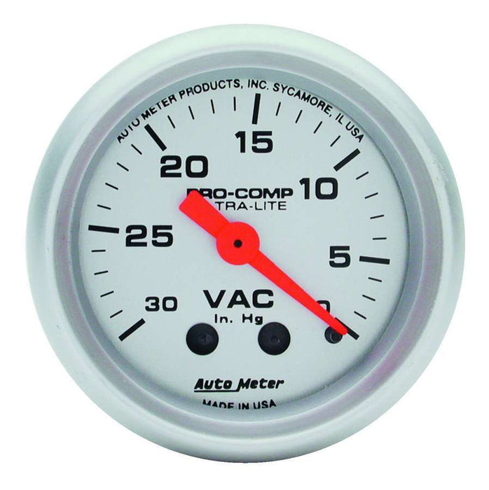 Autometer ATM4384 Vacuum 30in Hg. Mini Ult