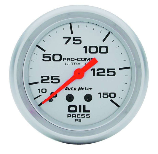 Autometer ATM4423 Ultra Lite 2 5/8in Oil 0-150 PSI Mech.