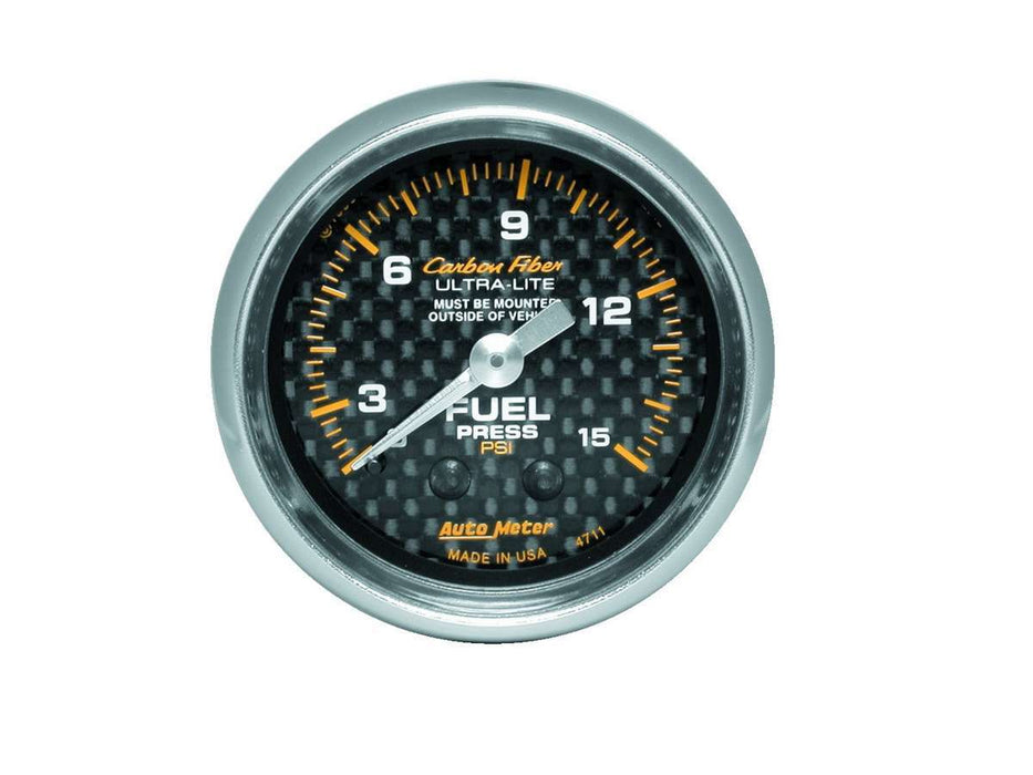 Autometer ATM4711 C/F 2-1/16in Fuel Press. Gauge 0-15PSI