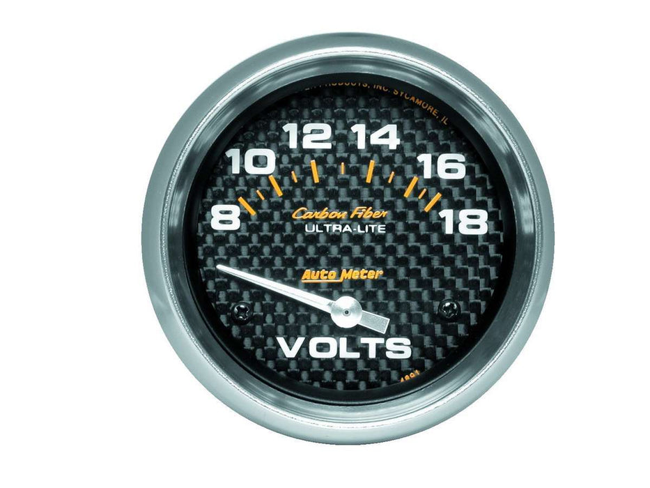 Autometer ATM4891 C/F 2-5/8in Voltmeter 8-18 Volts