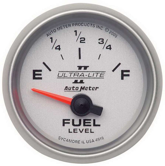 Autometer ATM4916 2-1/16in U/L II Fuel Level Gauge 240-33ohms