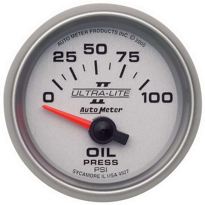 AutoMeter 4927 Autometer Ultra-Lite II 52mm 0-100 PSI Electrical Oil Pressure Gauge