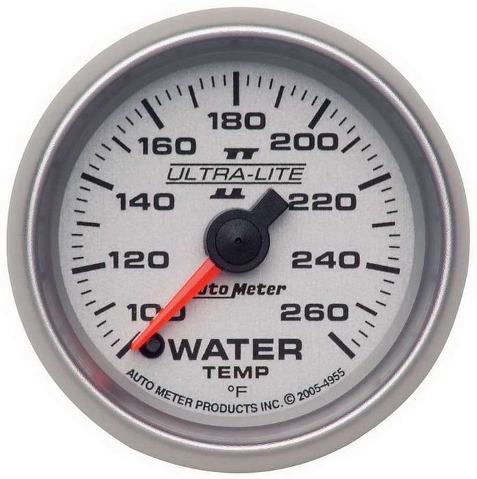 Autometer ATM4955 2-1/16in U/L II Water Temp. Gauge 100-260
