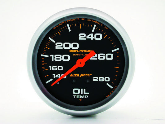 Autometer ATM5443 140-280 Oil Temp Gauge with 12ft Capillary Tube