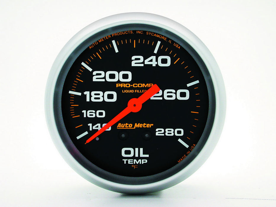 Autometer ATM5443 140-280 Oil Temp Gauge with 12ft Capillary Tube