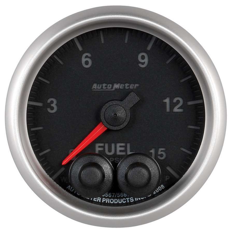 Autometer ATM5667 2-1/16 E/S Fuel Press. Gauge - 0-15psi