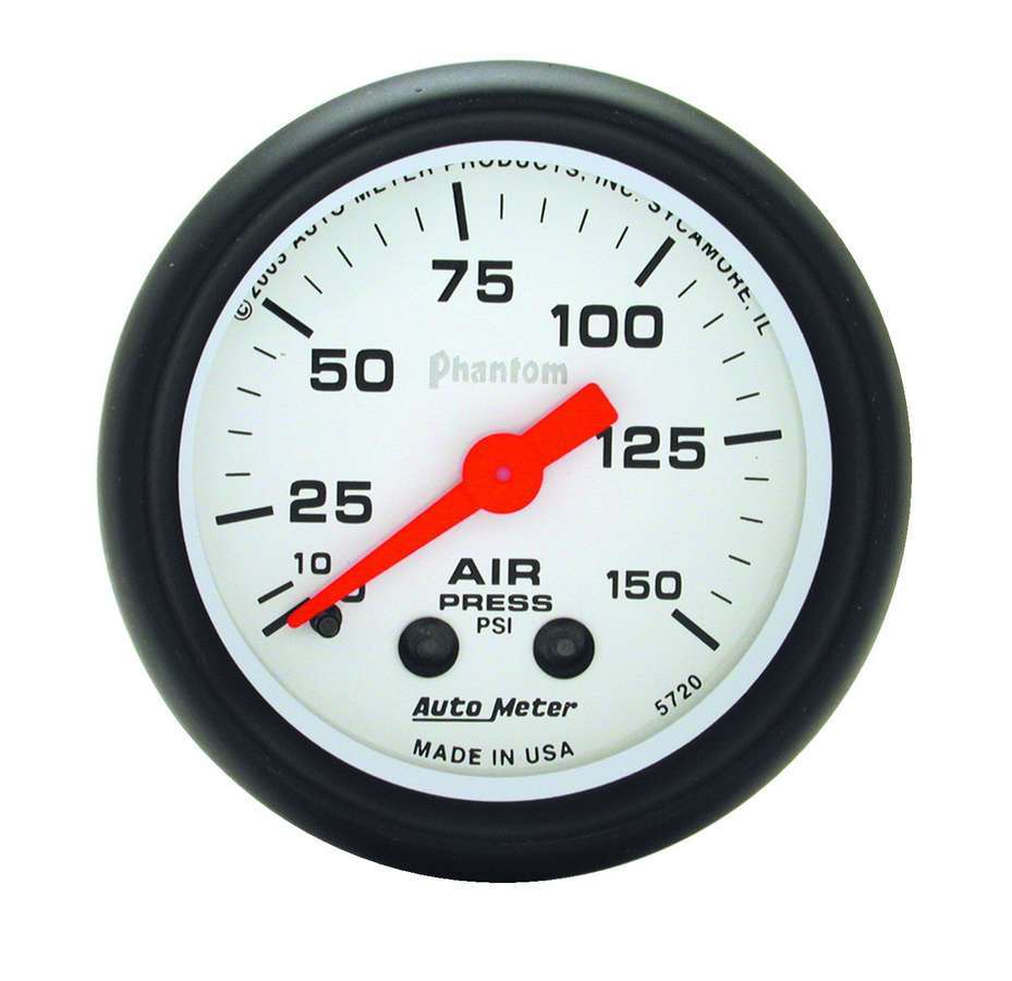 Autometer ATM5720 2-1/16 Phantom Air Press. Gauge 0-150psi