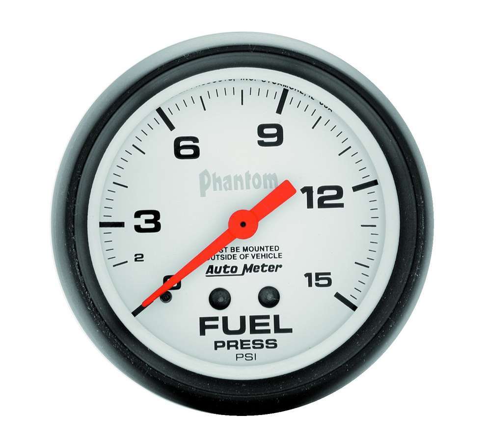 Autometer ATM5810 2-5/8in Phantom Fuel Press. Gauge 0-15psi